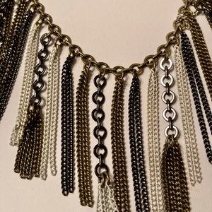 Vintage Silpada “Fringe Benefits” necklace. Great piece for fall! Brass